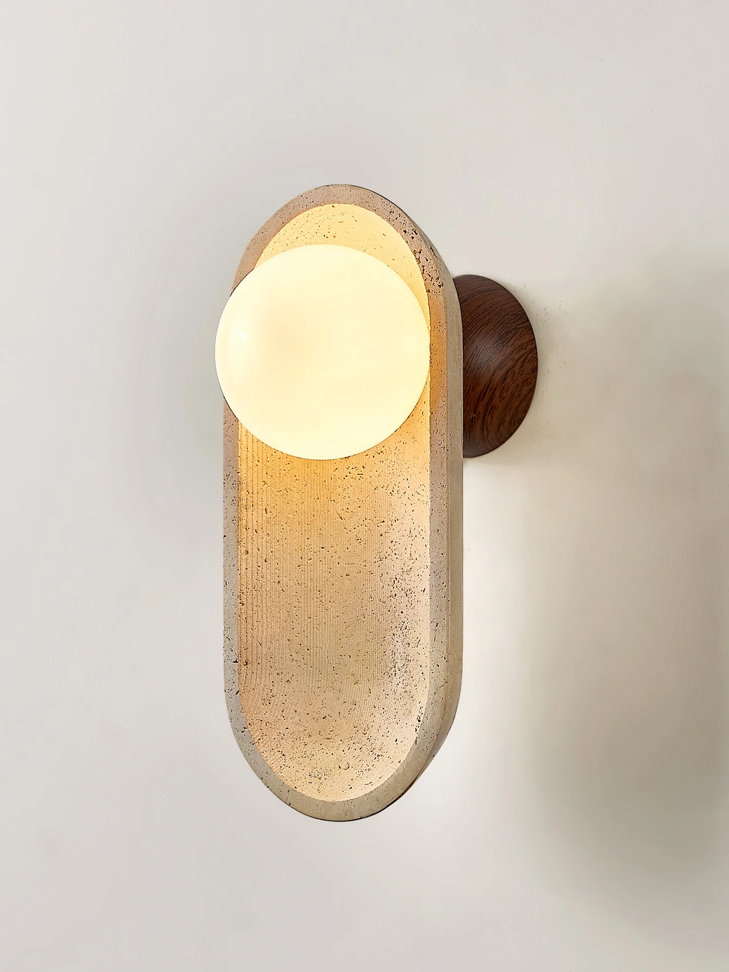 Tavian Arch Travertine Wall Lamp - Image 15