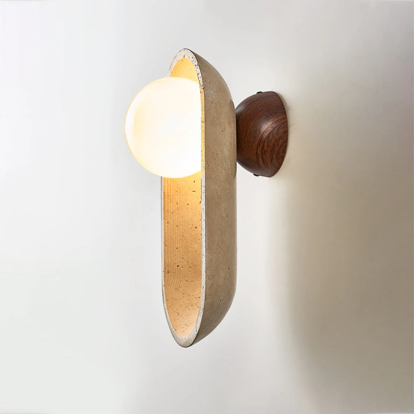 Tavian Arch Travertine Wall Lamp - Image 16