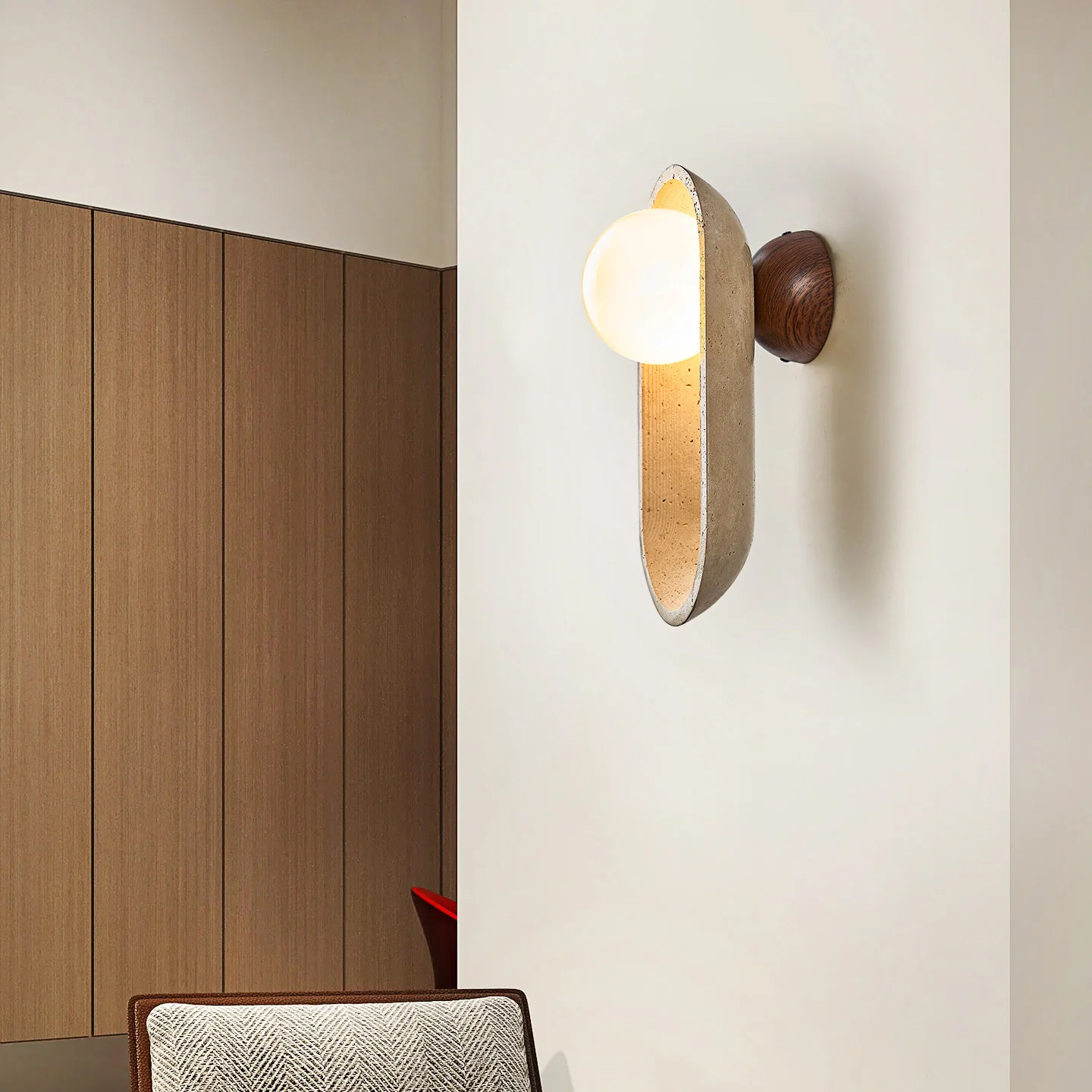 Tavian Arch Travertine Wall Lamp - Image 17