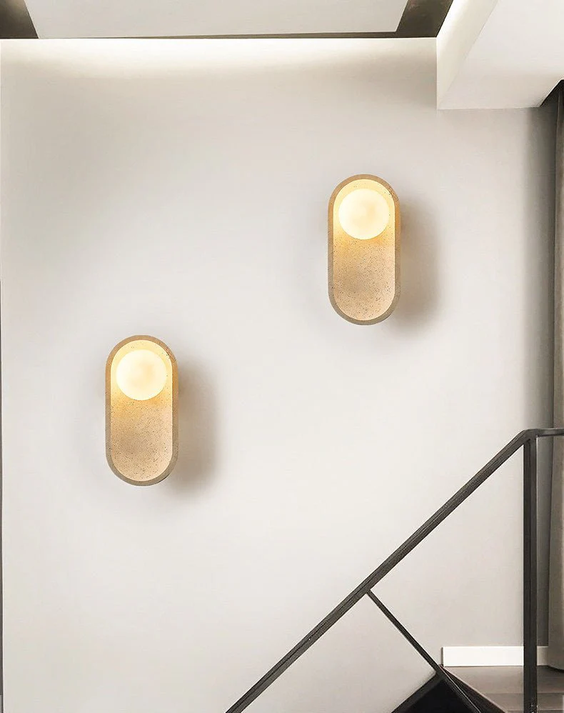 Tavian Arch Travertine Wall Lamp - Image 5