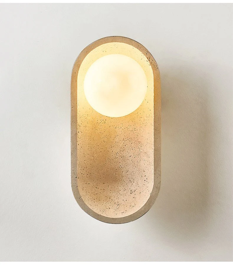 Tavian Arch Travertine Wall Lamp - Image 9