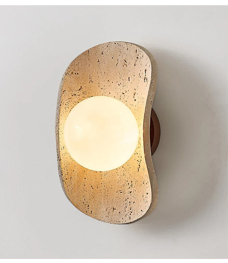 Tavian Halo Travertine Wall Lamp - Image 10