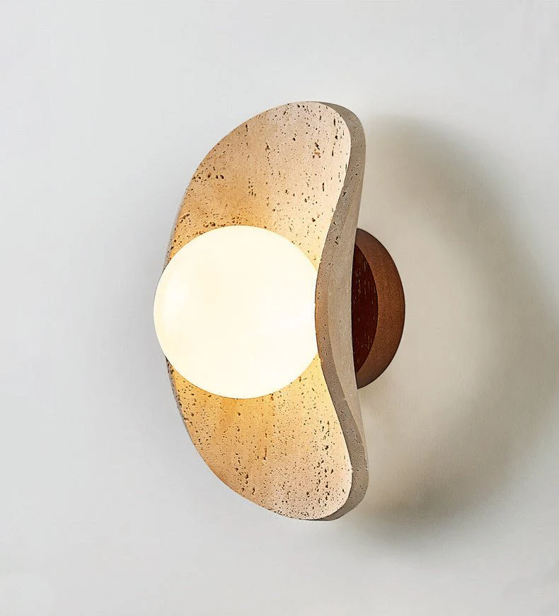 Tavian Halo Travertine Wall Lamp - Image 9