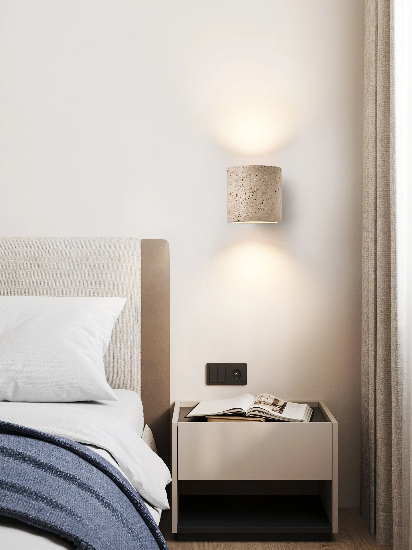 Tavian Travertine Wall Lamp - Image 4