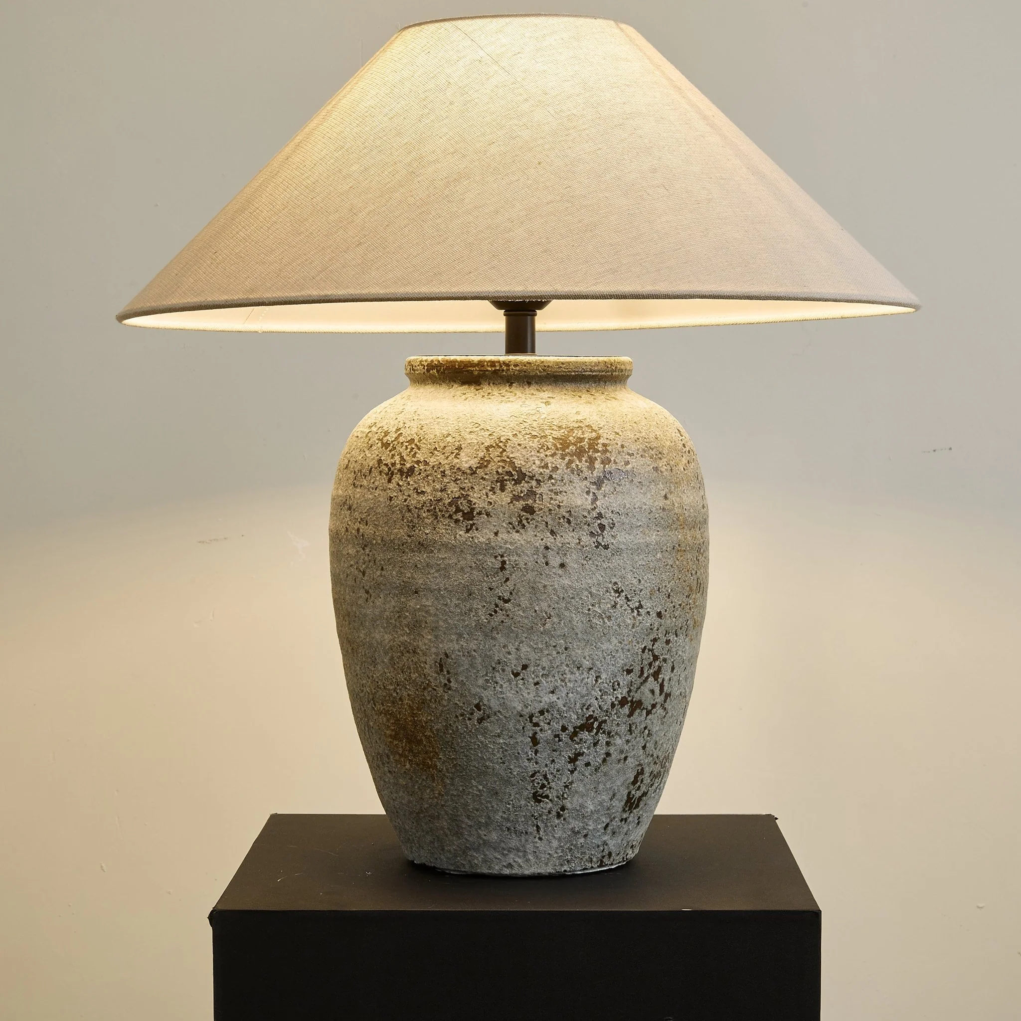 Tavira Aged Stone Table Lamp - Image 12