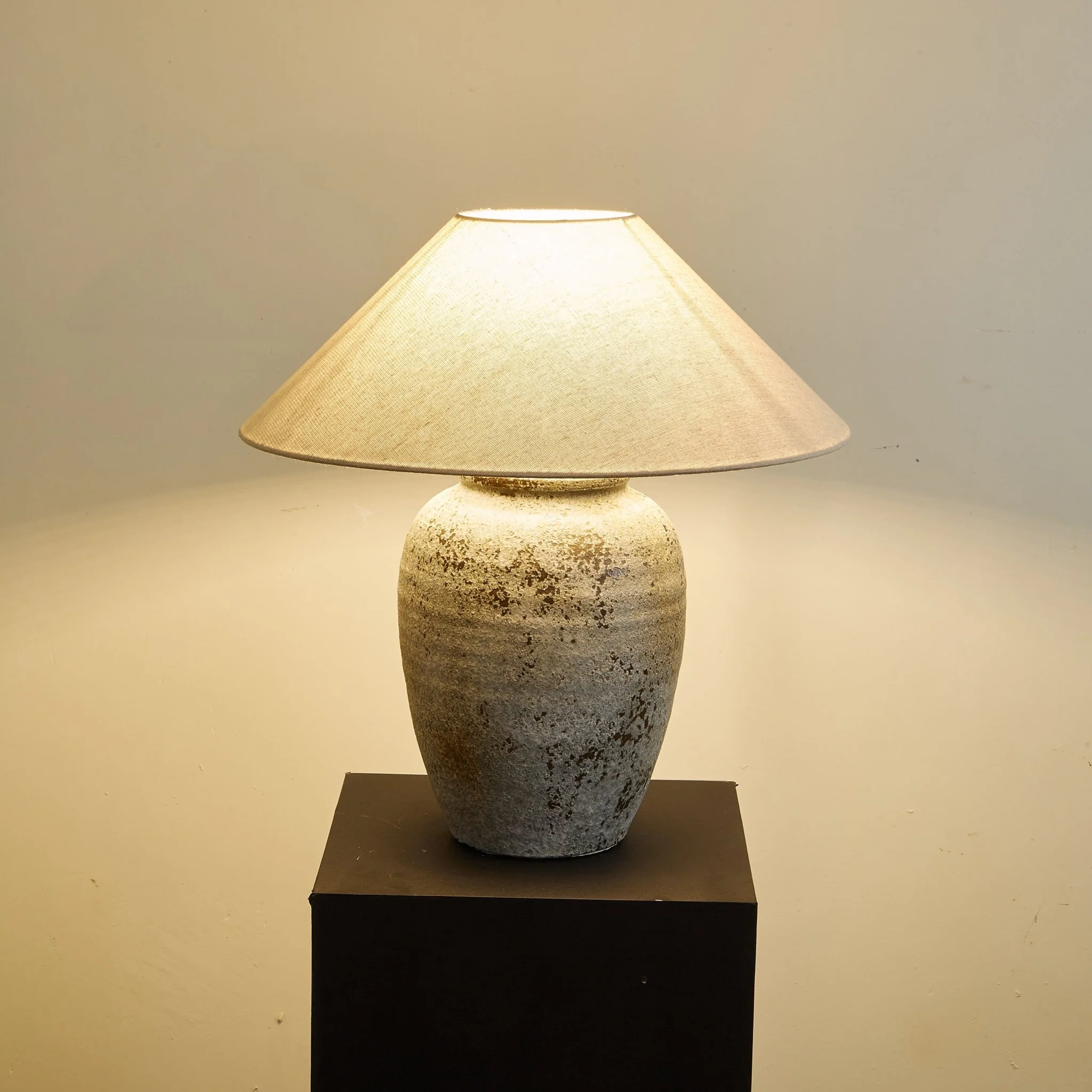 Tavira Aged Stone Table Lamp - Image 5
