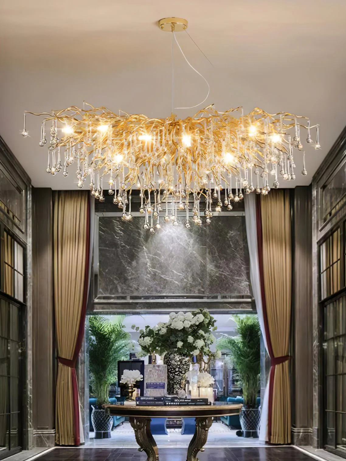 Teardrop Crystal Chandelier - Image 21