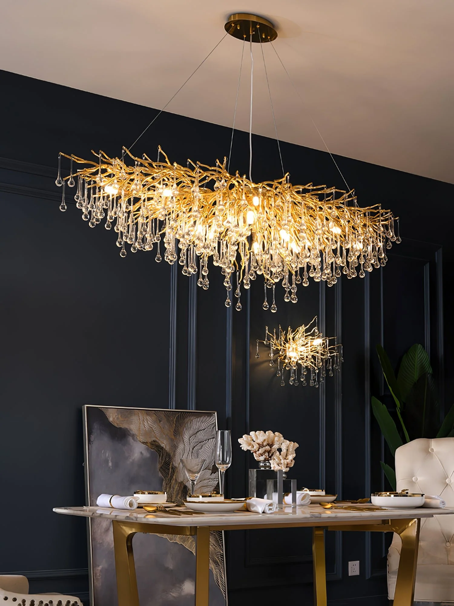 Teardrop Crystal Chandelier - Image 25