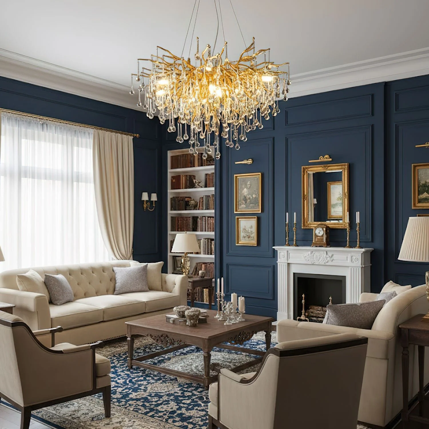 Teardrop Crystal Chandelier - Image 4