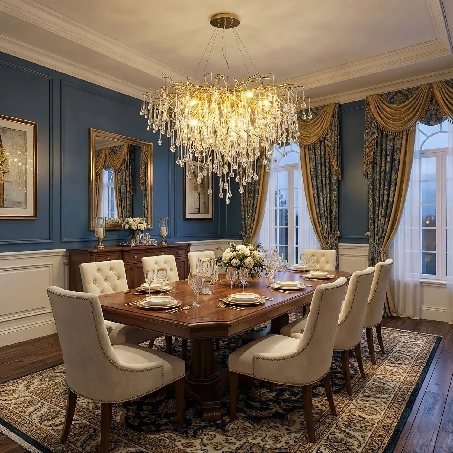 Teardrop Crystal Chandelier - Image 6