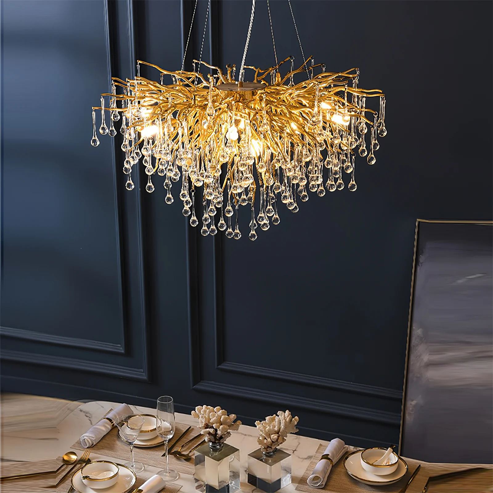 Teardrop Crystal Chandelier - Image 9