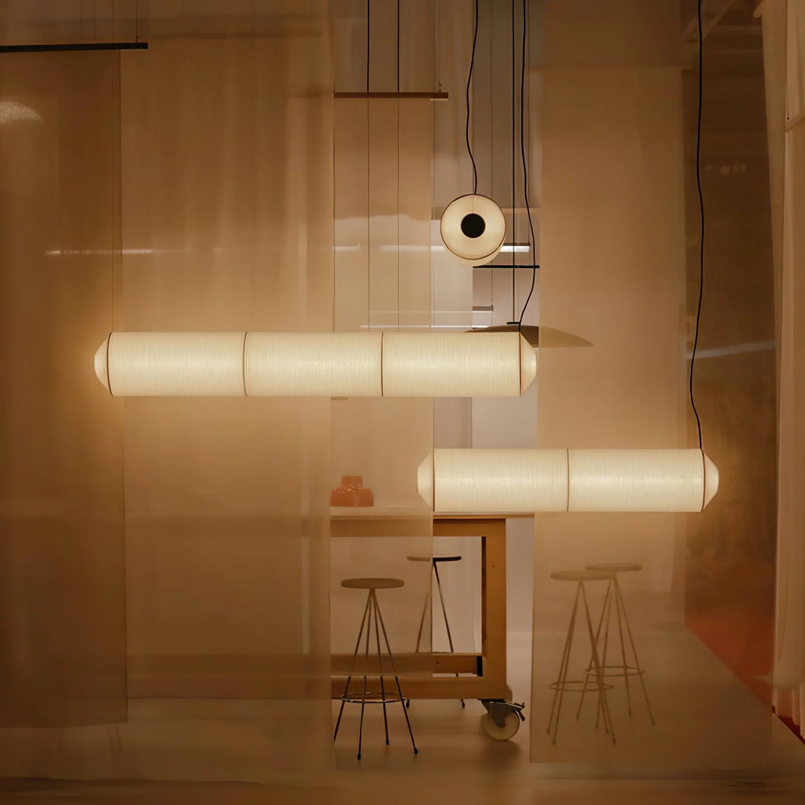 Tekio Imitation Silk Pendant Lamp - Image 24
