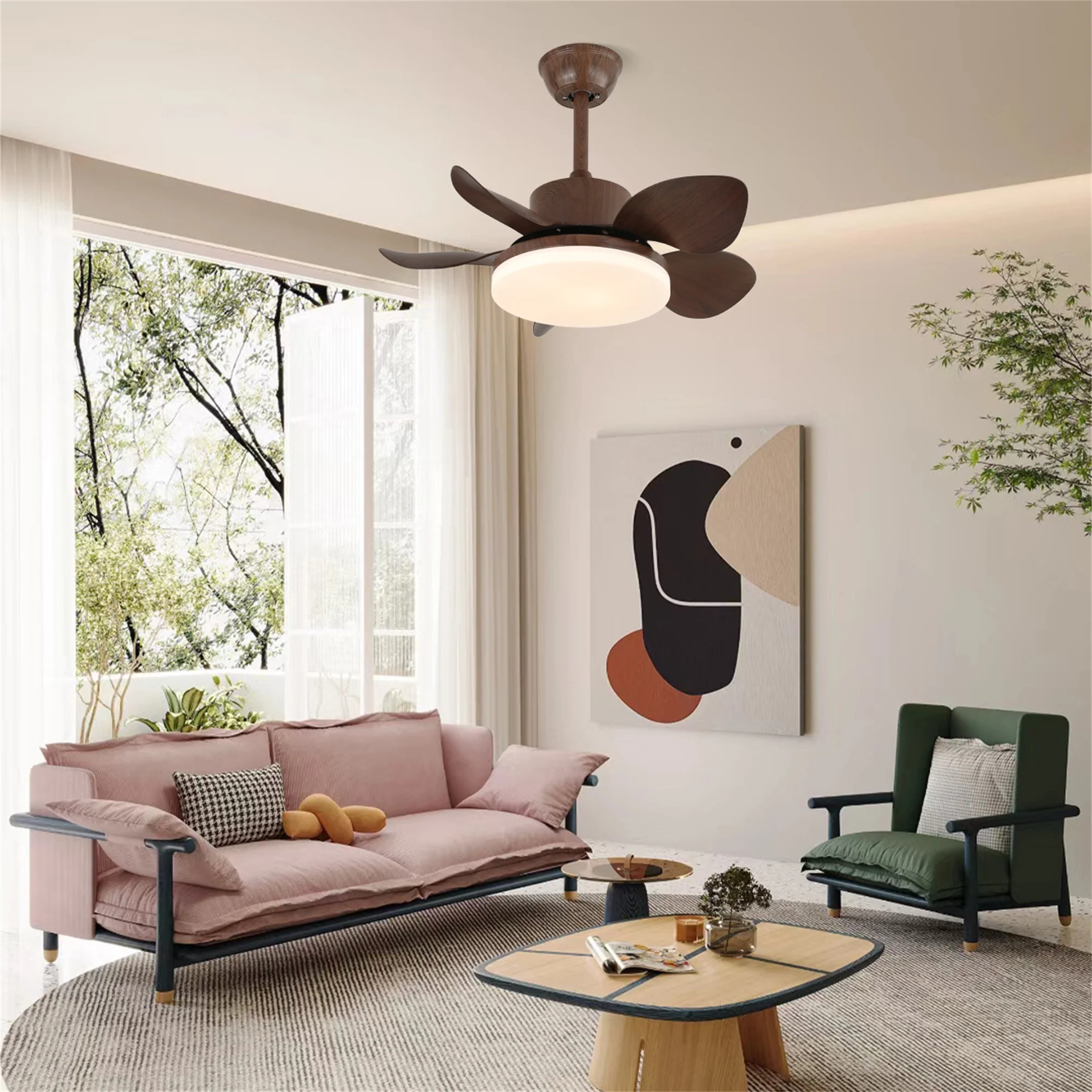 Terra Walnut Ceiling Fan Light - Image 8
