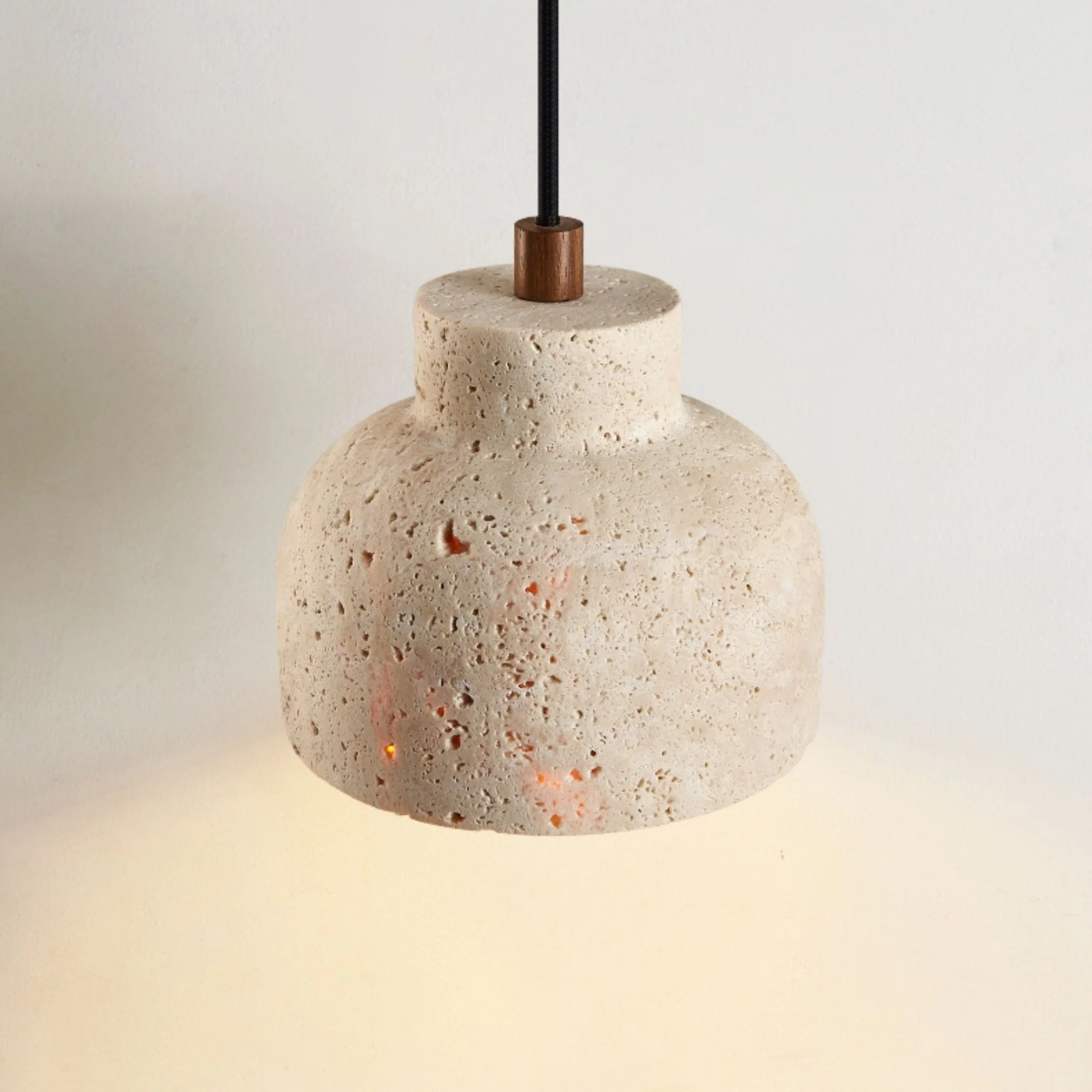 Travertine Bell Pendant Lamp - Image 4