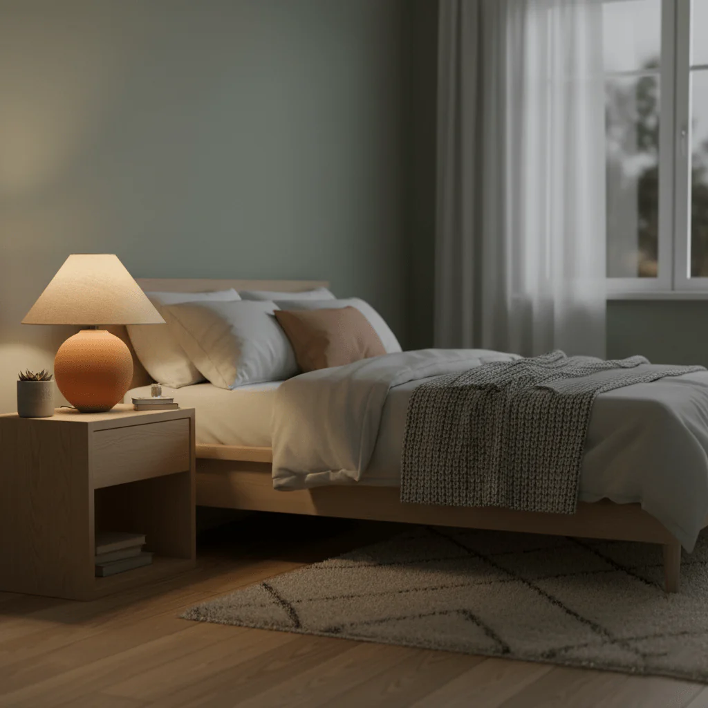 Terracotta Hued Ceramic Table Lamp - Image 7