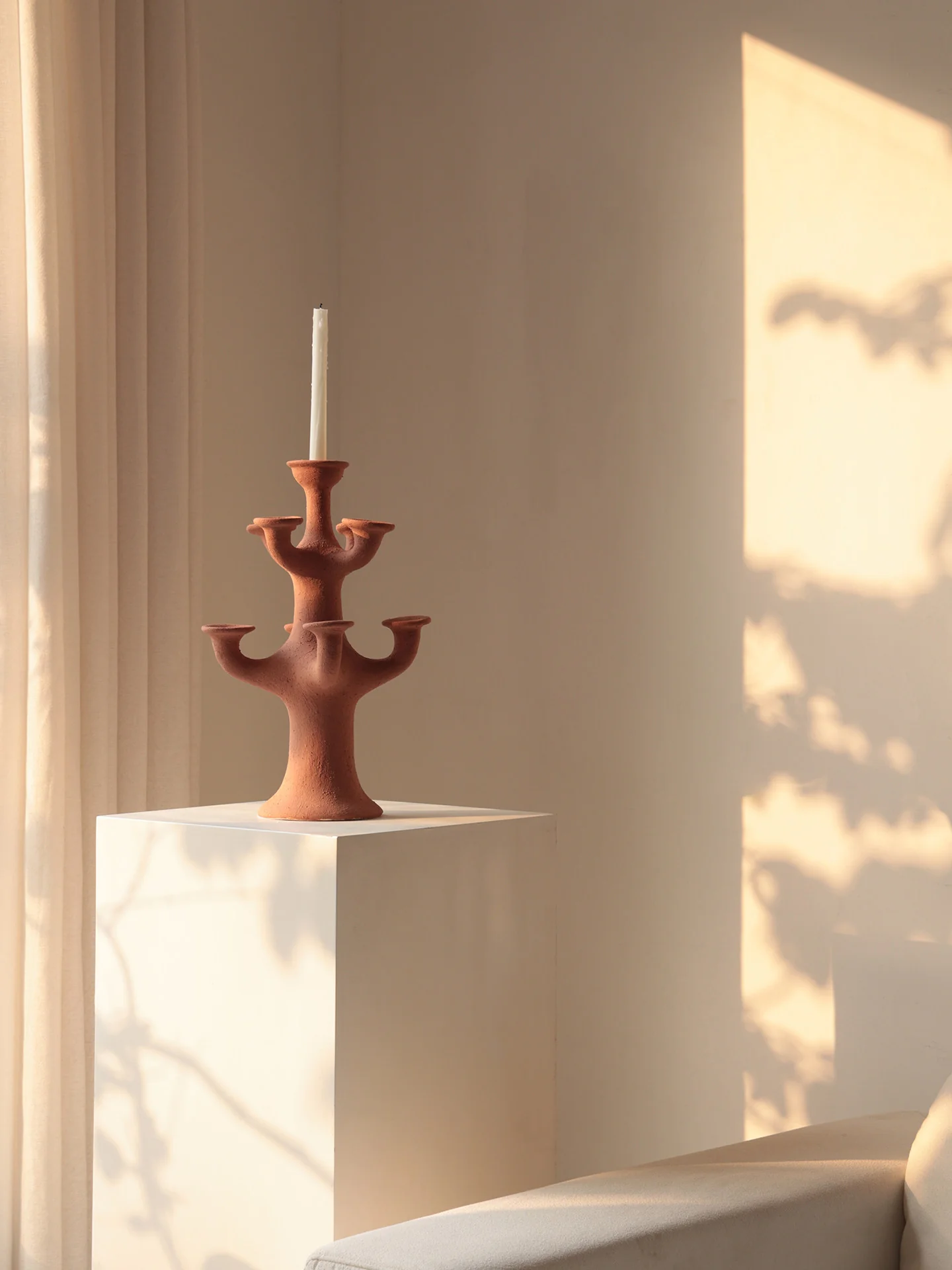 Terracotta Tree Candelabra - Image 12