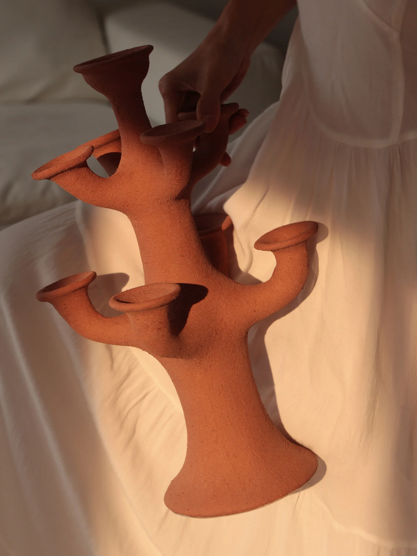 Terracotta Tree Candelabra - Image 13