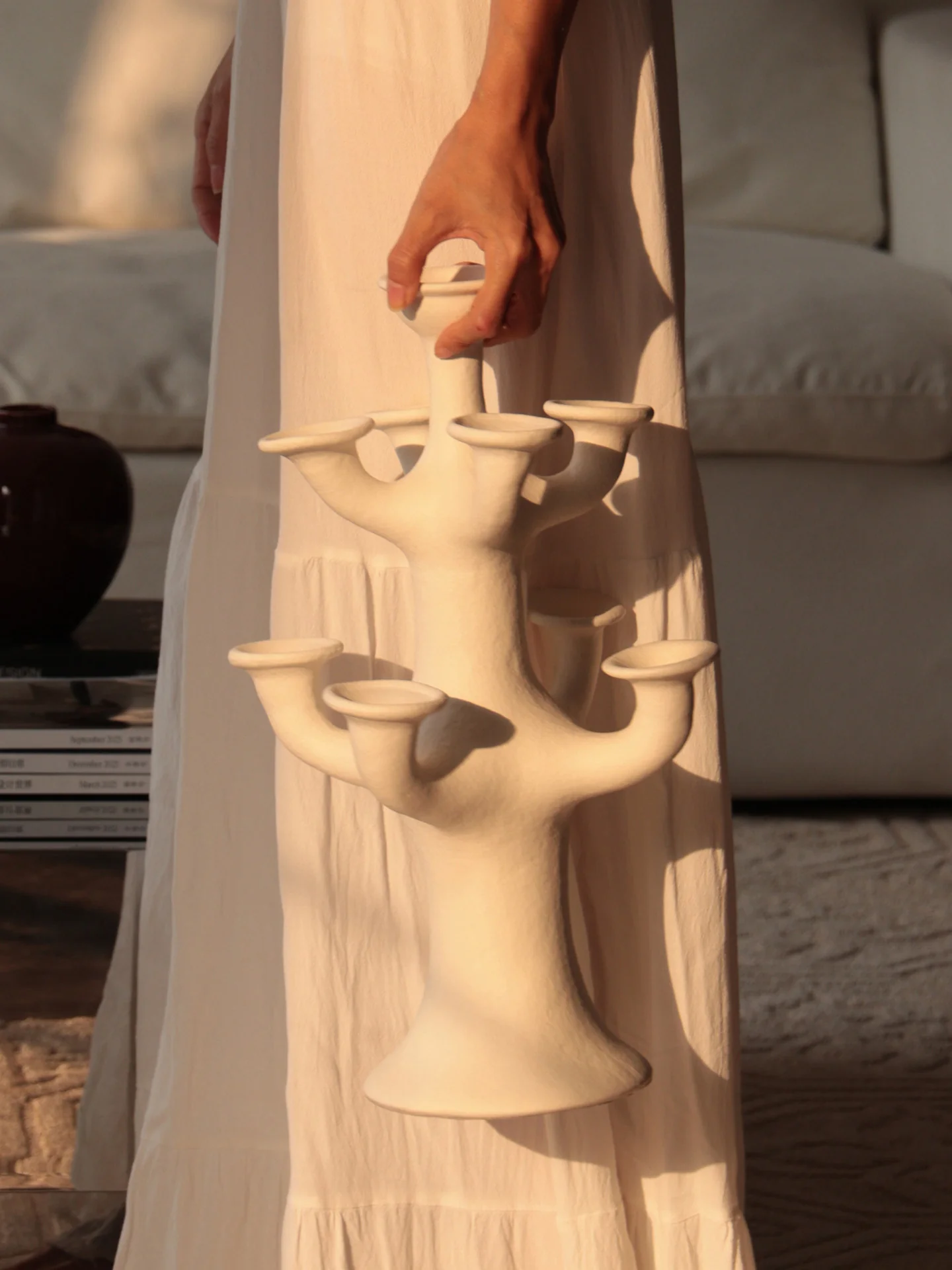 Terracotta Tree Candelabra - Image 16