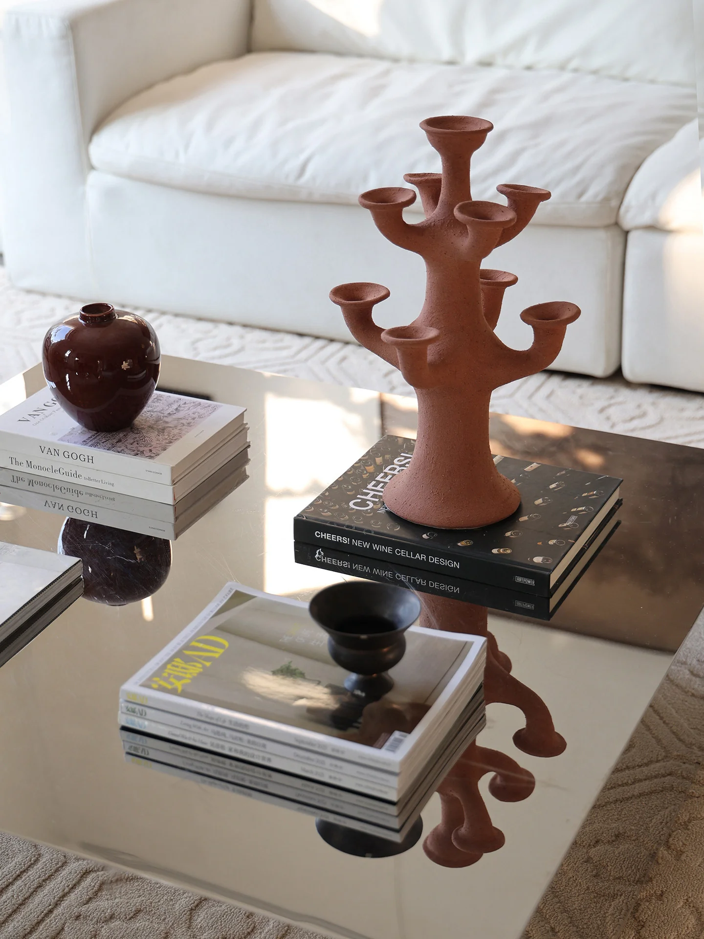 Terracotta Tree Candelabra - Image 18