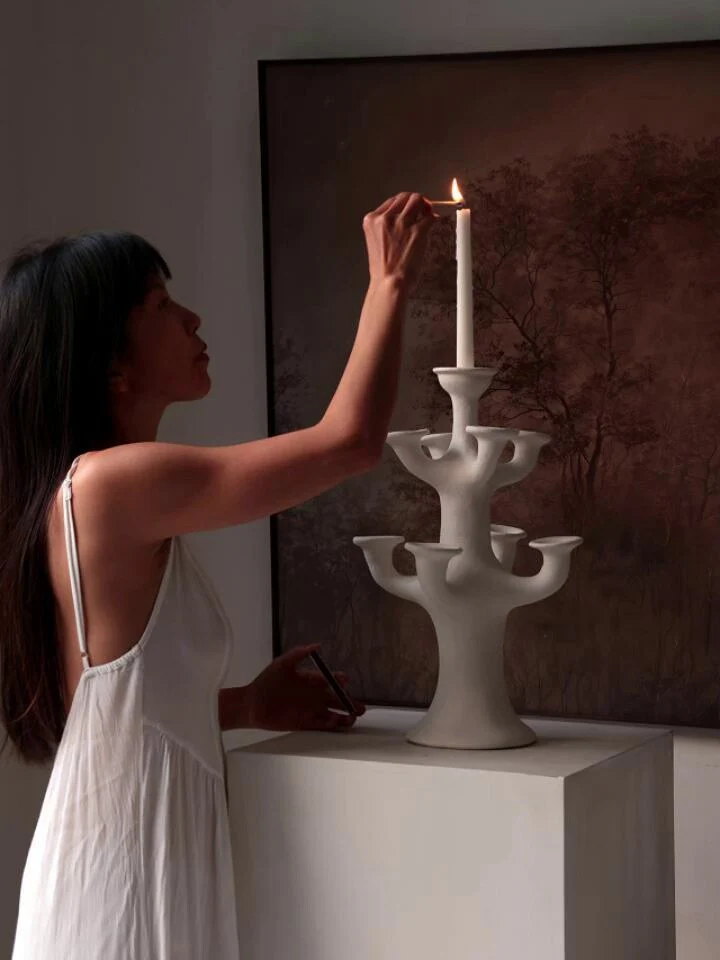 Terracotta Tree Candelabra - Image 26