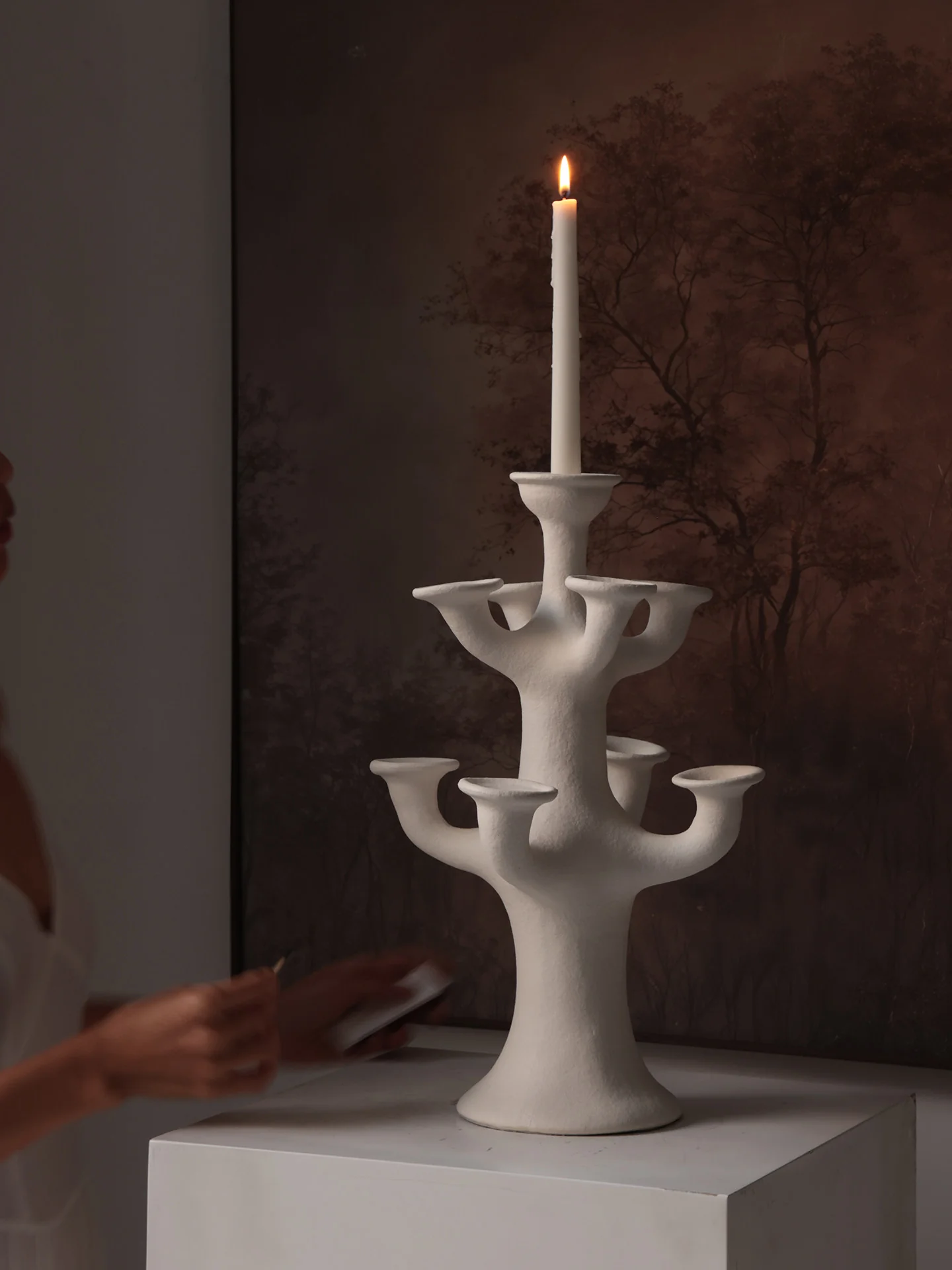 Terracotta Tree Candelabra - Image 7