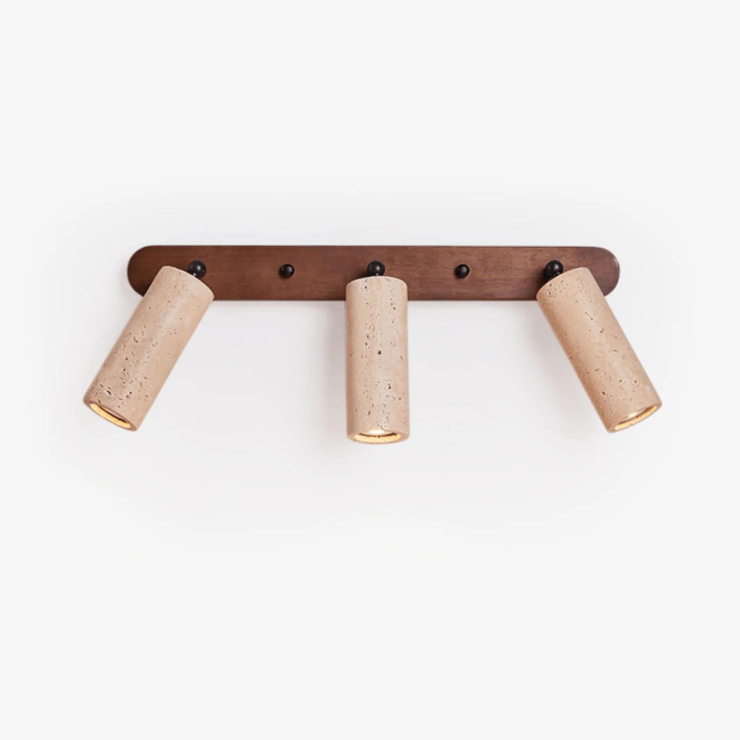 Travertine Triple Spotlight Wall Lamp