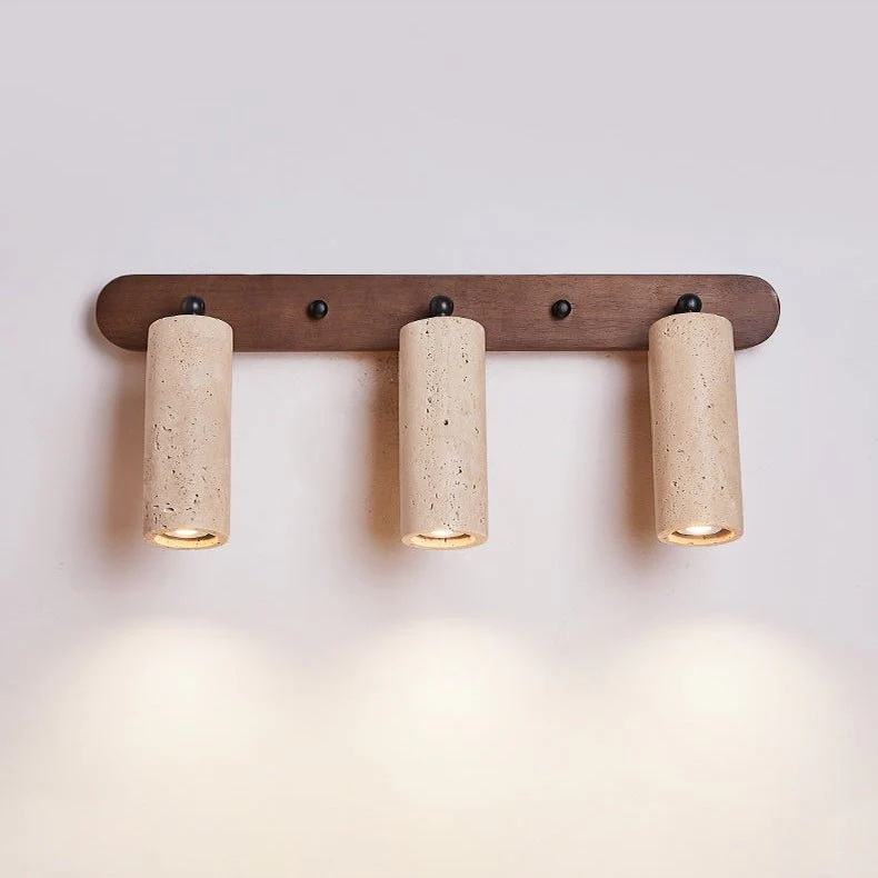 Travertine Triple Spotlight Wall Lamp - Image 11
