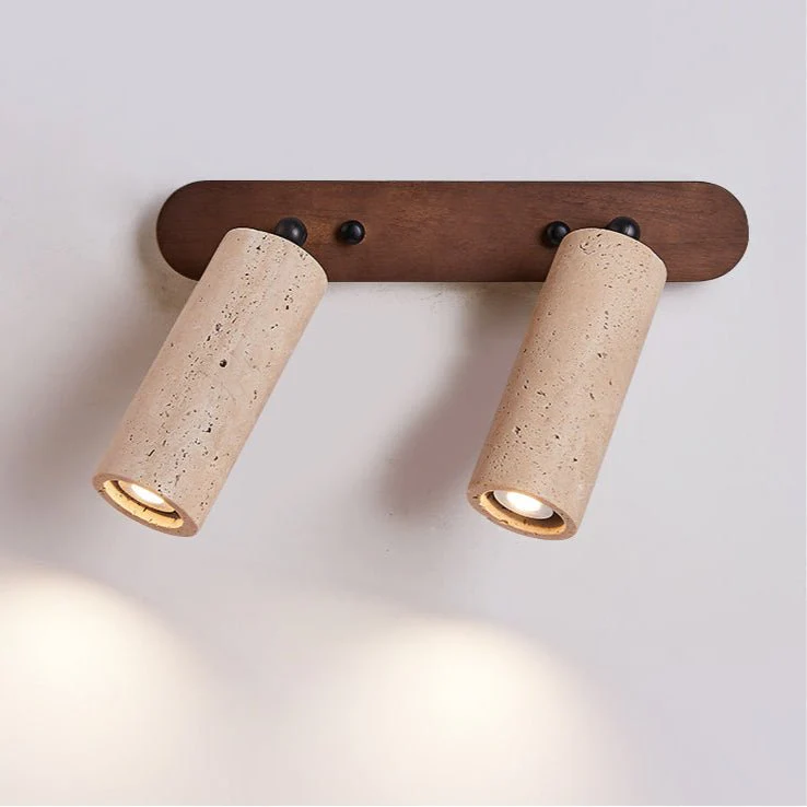 Travertine Triple Spotlight Wall Lamp - Image 12