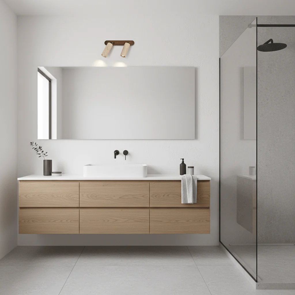 Travertine Triple Spotlight Wall Lamp - Image 7