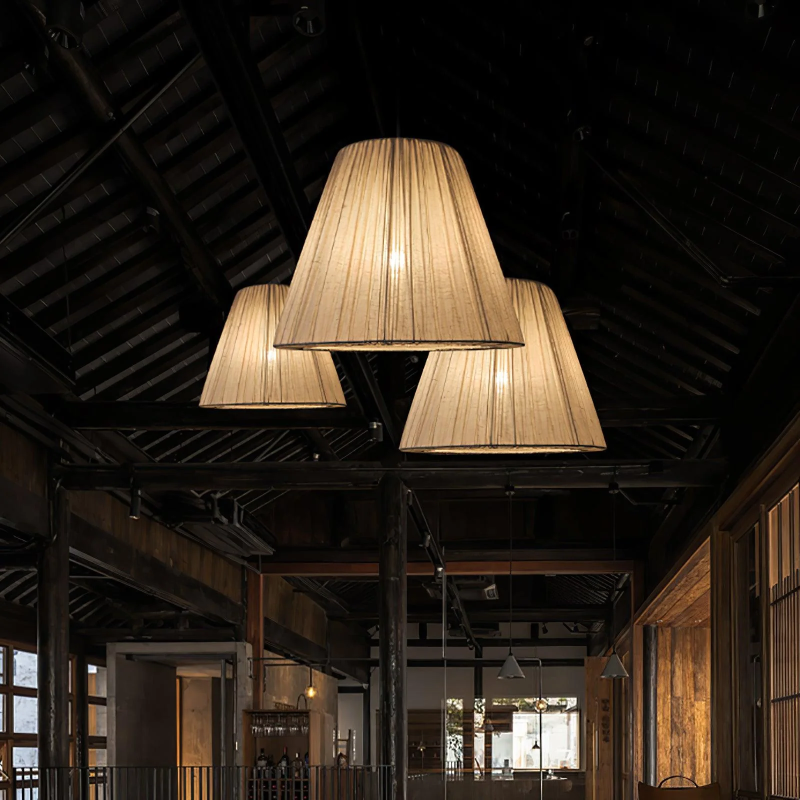 Textile Taper Pendant Lamp - Image 2