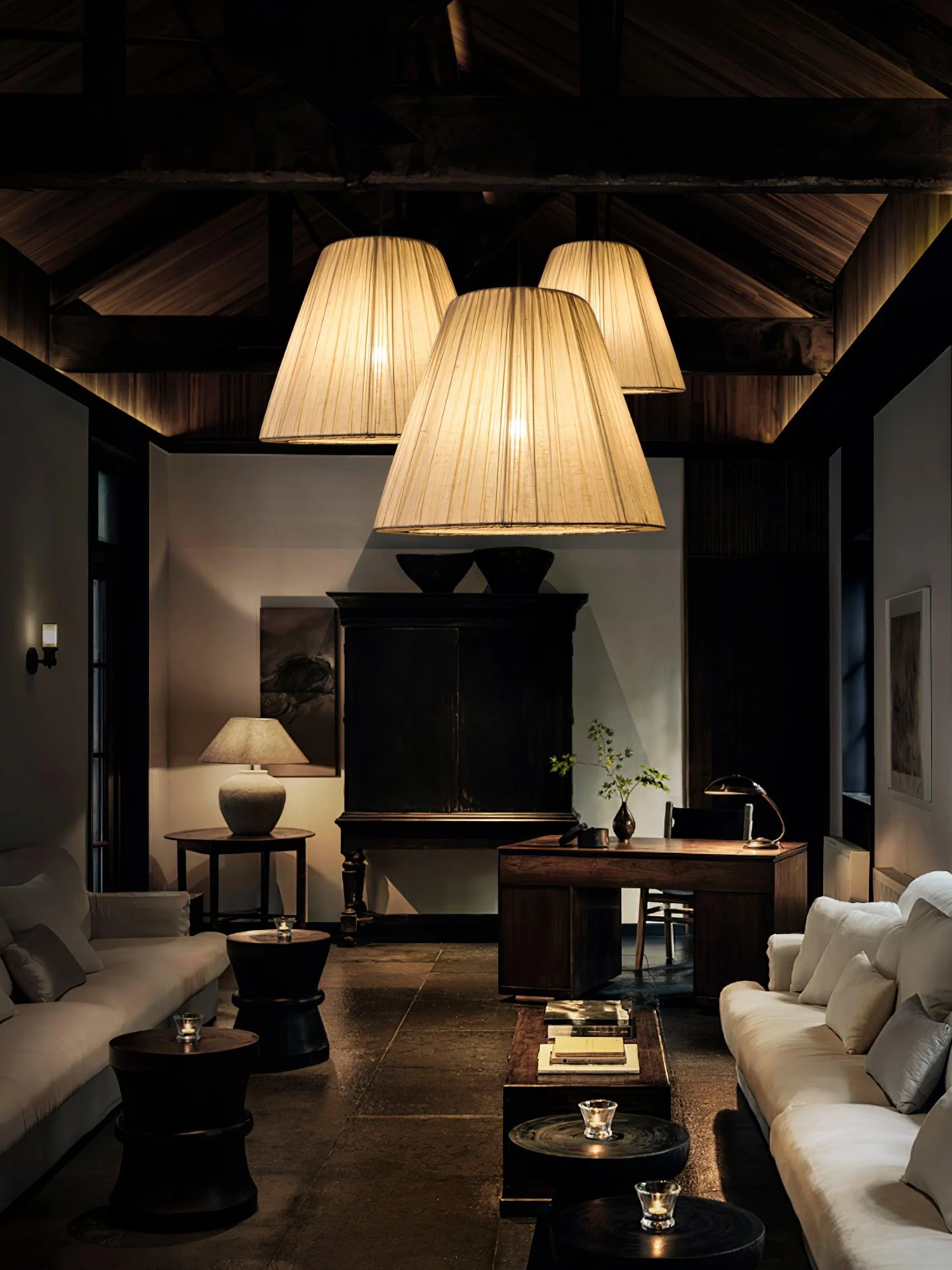 Textile Taper Pendant Lamp - Image 25