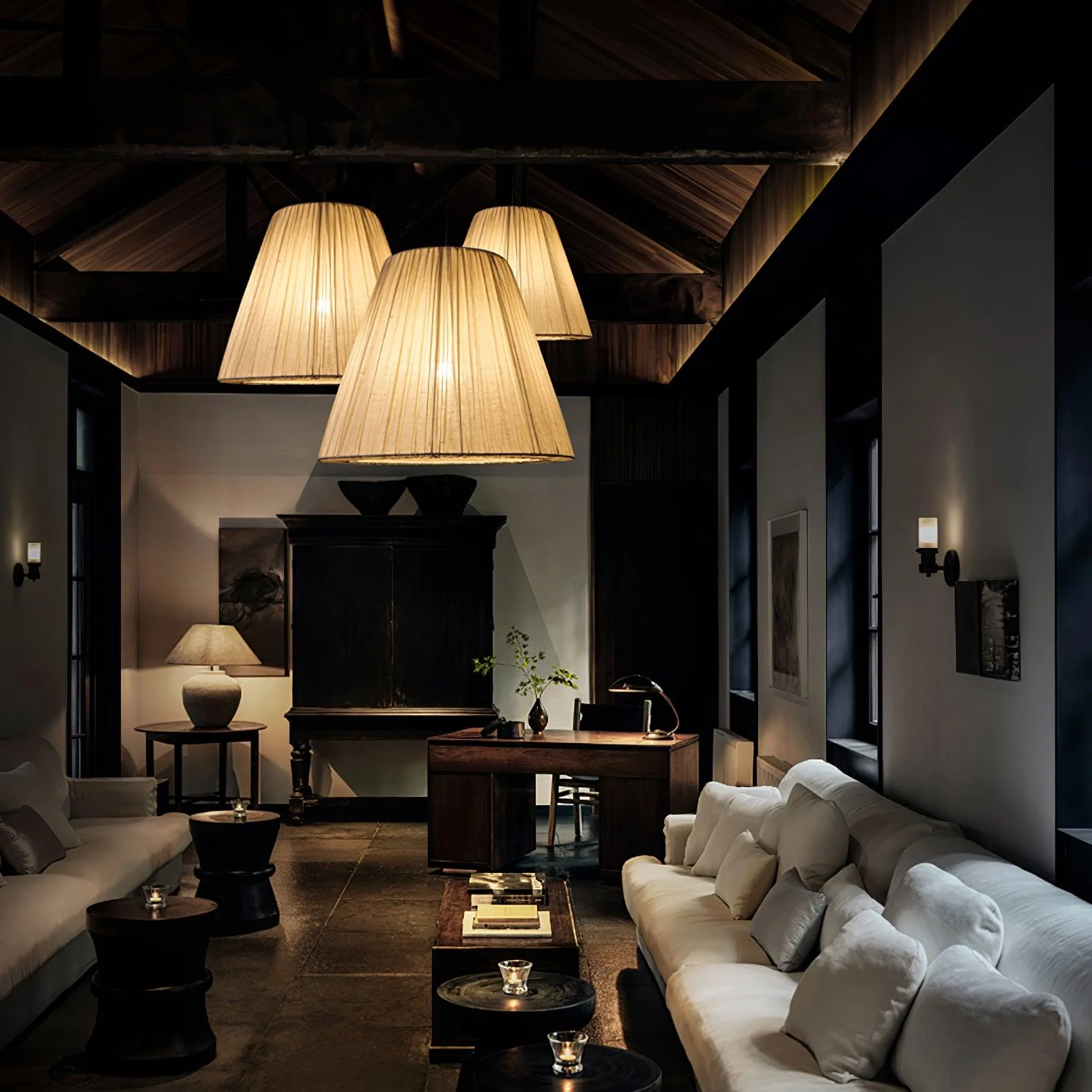 Textile Taper Pendant Lamp - Image 5