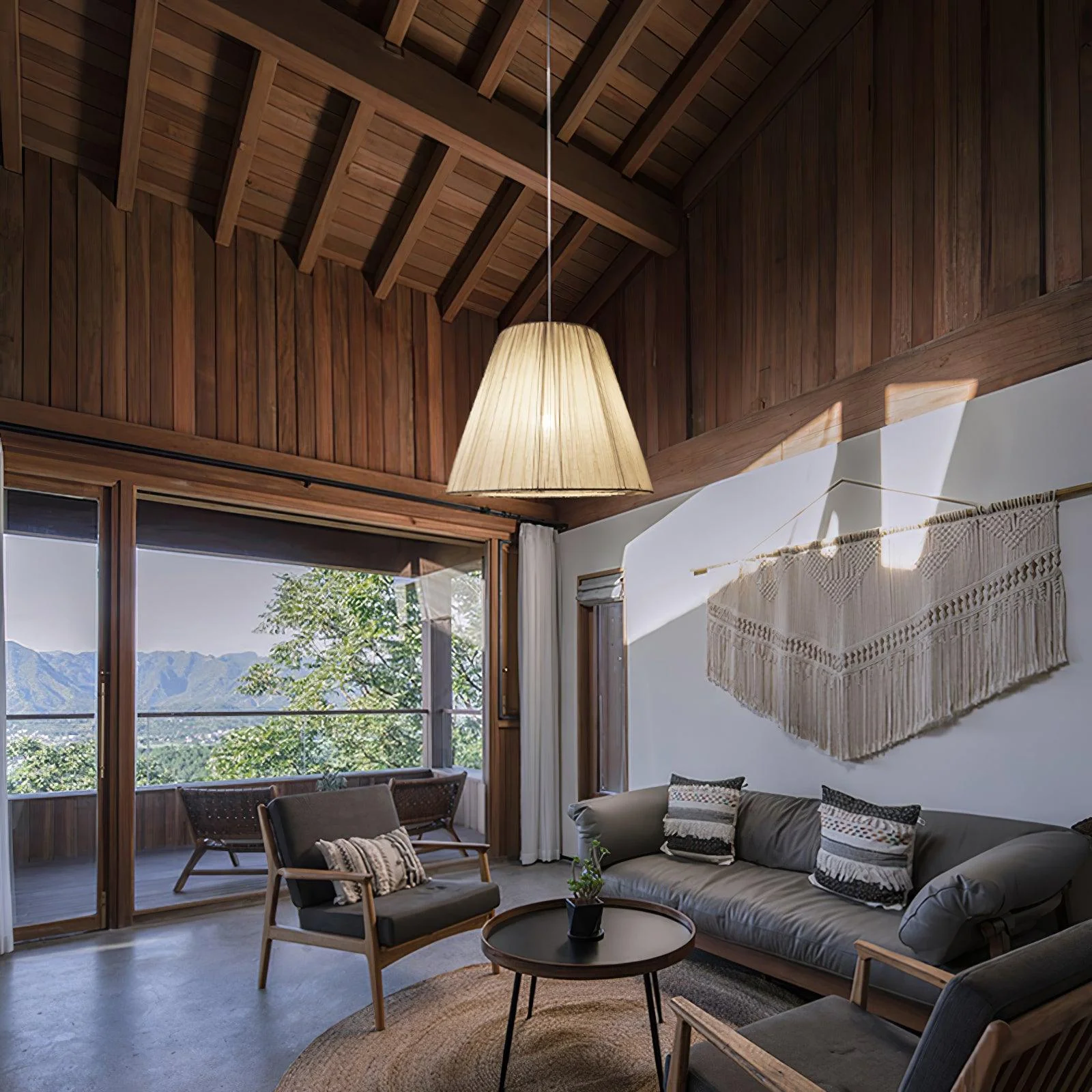 Textile Taper Pendant Lamp - Image 9