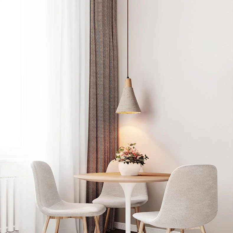 Textured Cone Pendant Light - Image 2