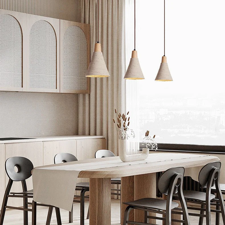 Textured Cone Pendant Light - Image 3
