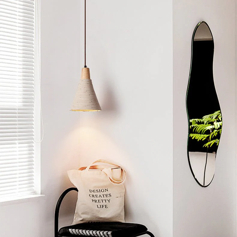 Textured Cone Pendant Light - Image 4