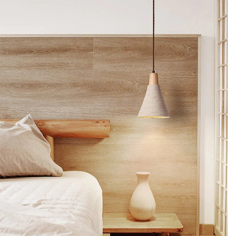Textured Cone Pendant Light - Image 9