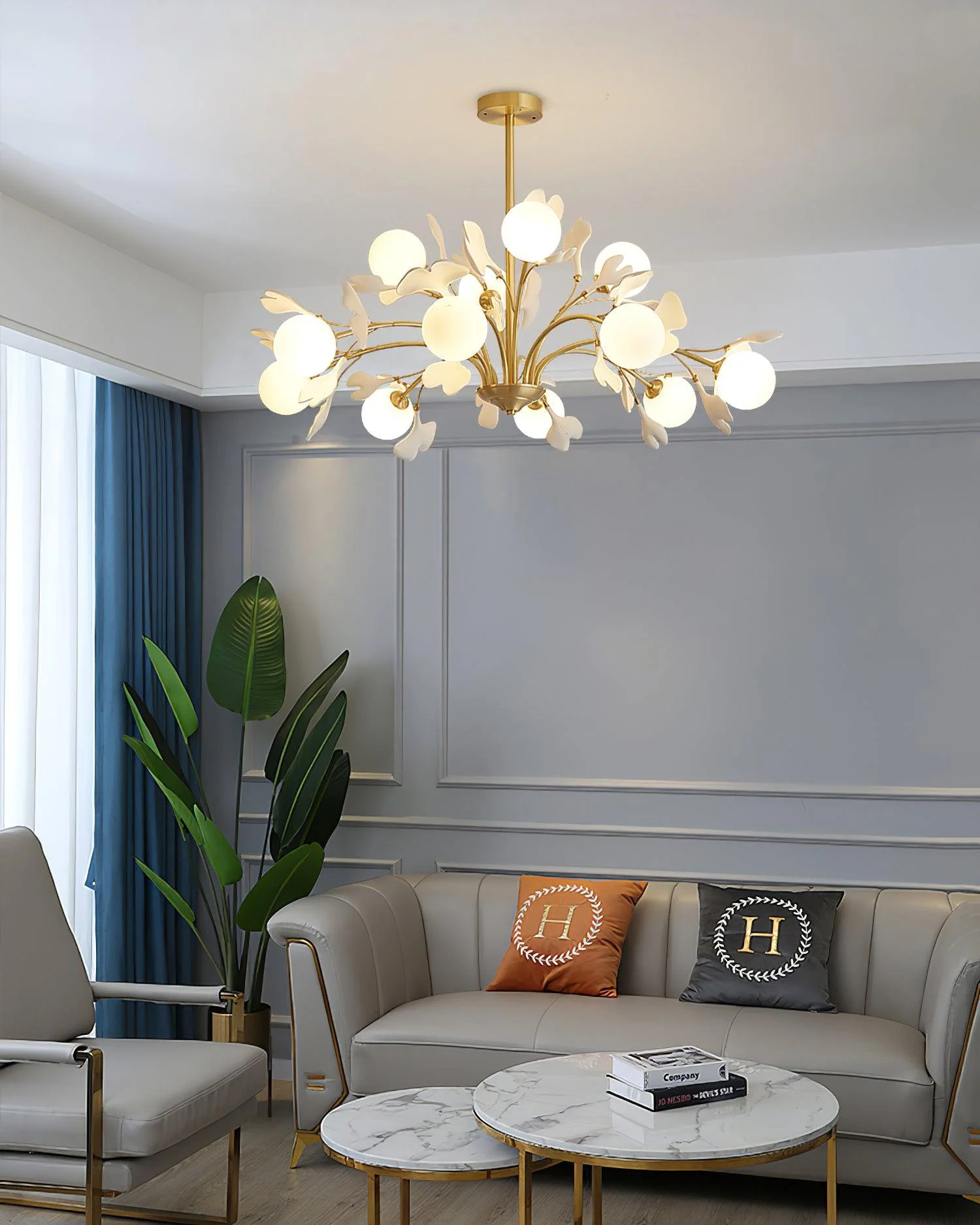 Thalassa Gingko Chandelier - Image 16