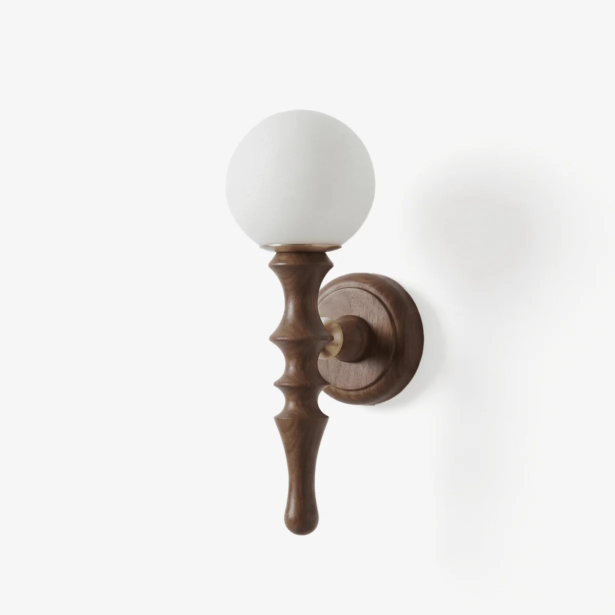 Thalor Wood Globe Wall Lamp