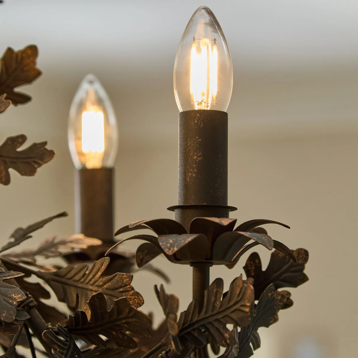 Thicket Oak Leaf Chandelier - Image 9