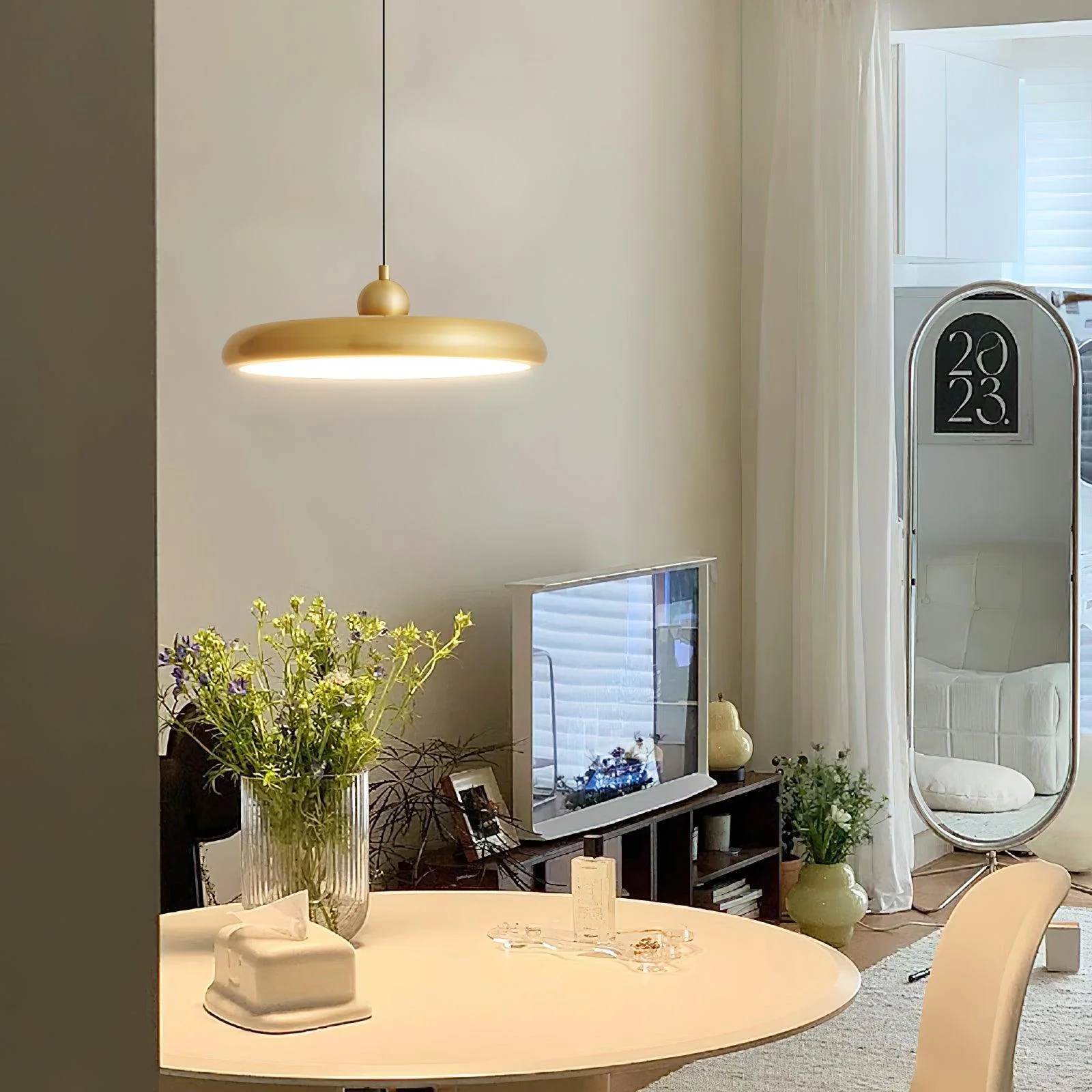 Thin Disc Pendant Lamp - Image 3