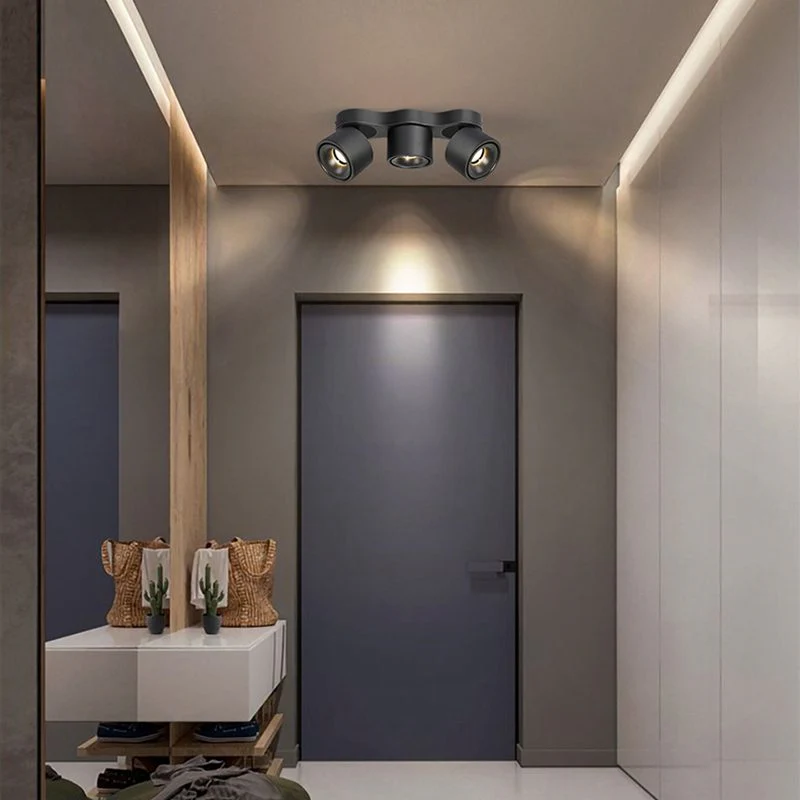 Three-heads Rotating Folding Ceiling Lamp - Image 4