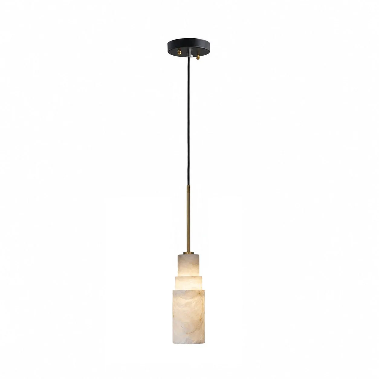 Tiered Alabaster Cluster Chandelier - Image 8