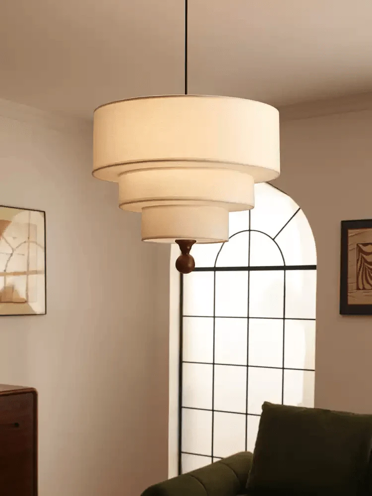 Tiered Fabric Pendant Light - Image 19
