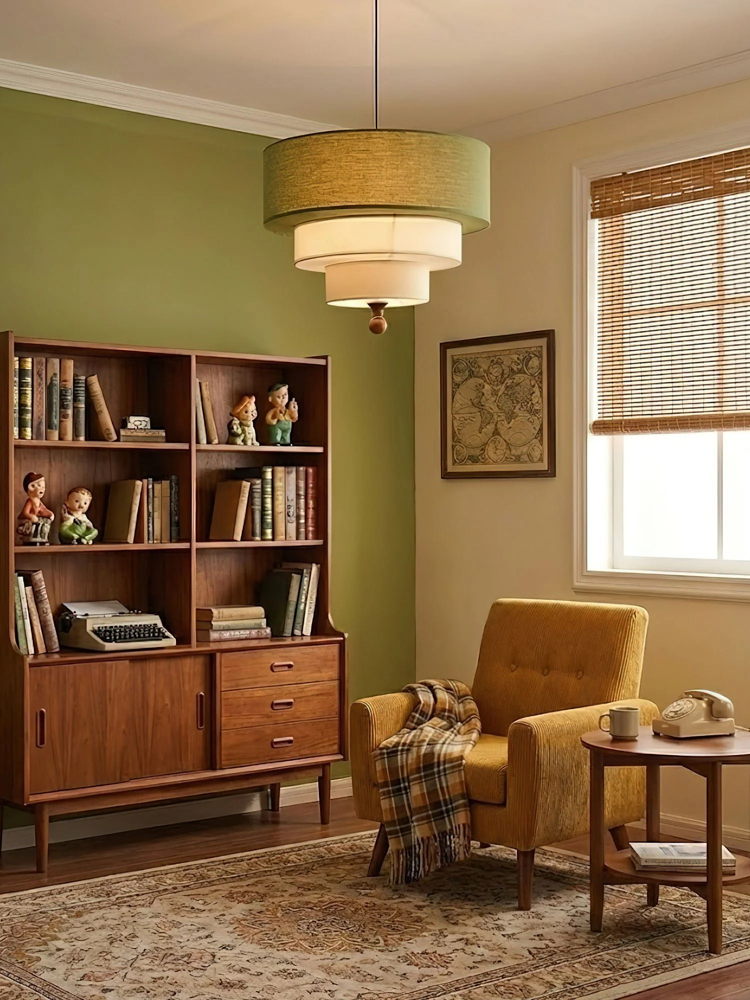 Tiered Fabric Pendant Light - Image 3