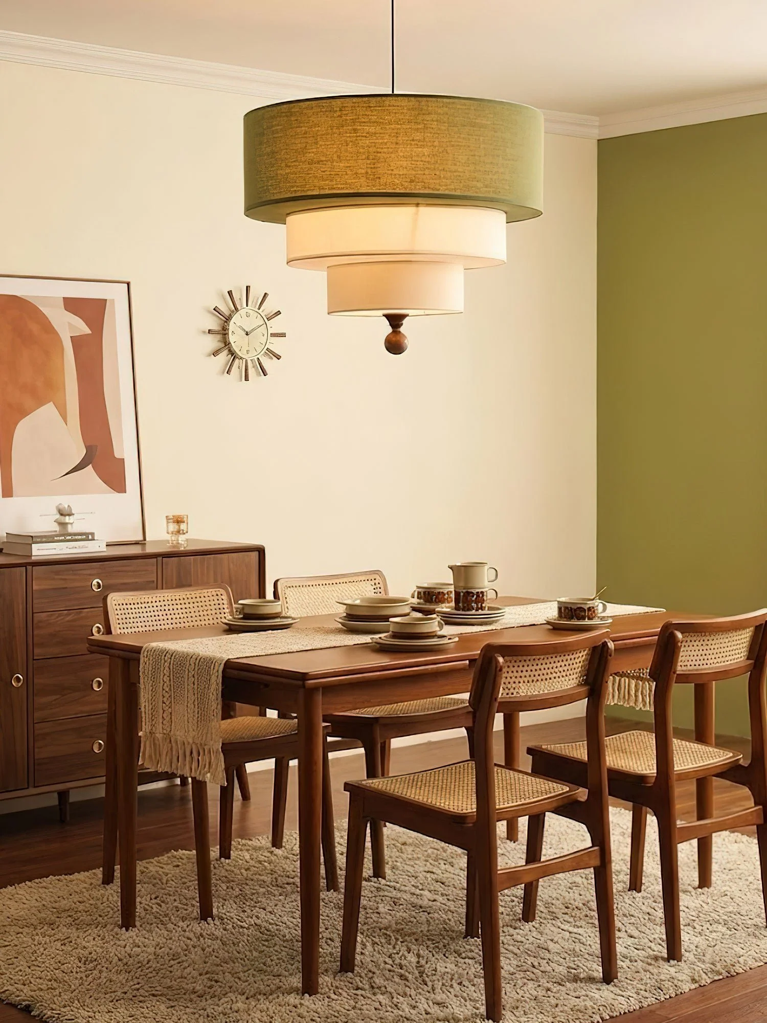 Tiered Fabric Pendant Light - Image 6