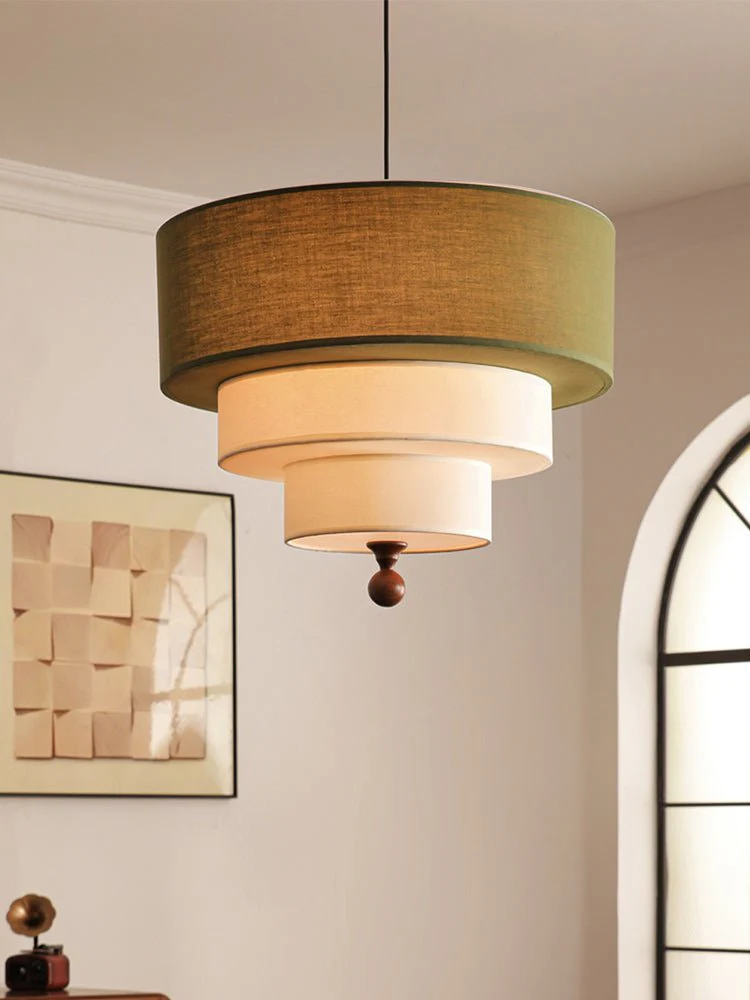 Tiered Fabric Pendant Light - Image 9