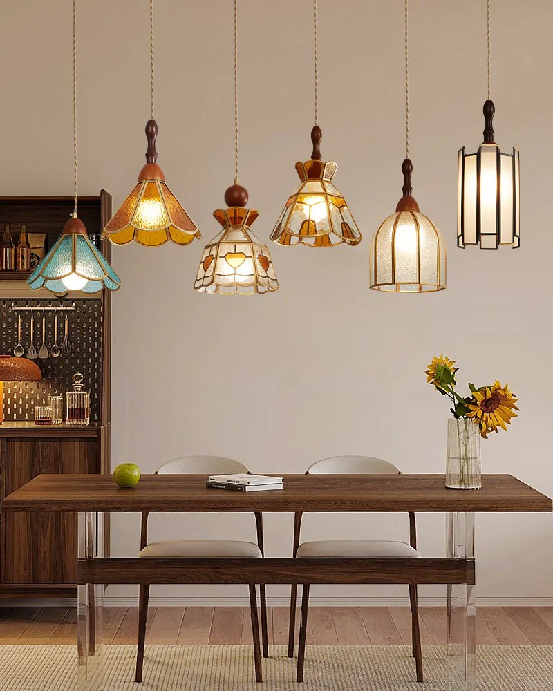 Tiffany Stained Glass Pendant Lamp - Image 16
