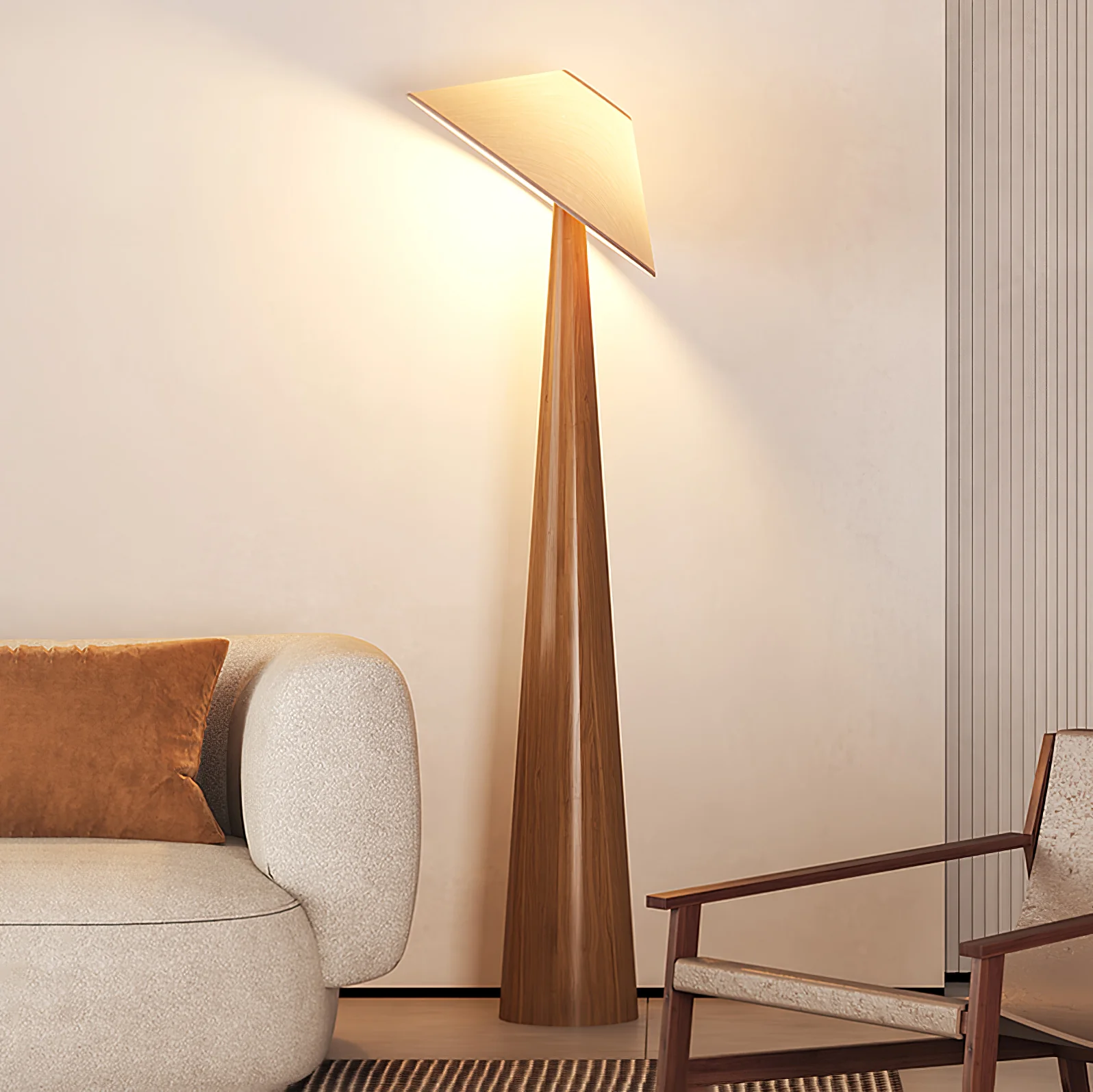 Tilt Hat Wooden Floor Lamp - Image 4
