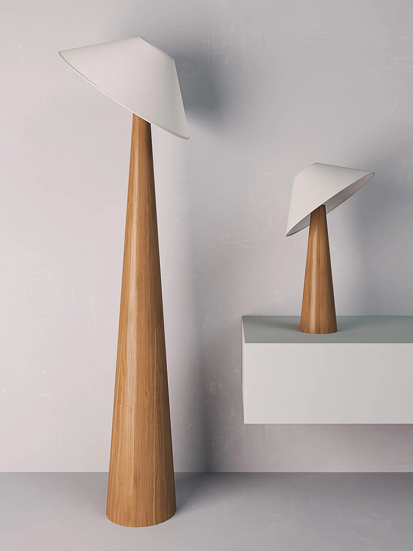 Tilt Hat Wooden Table Lamp - Image 10